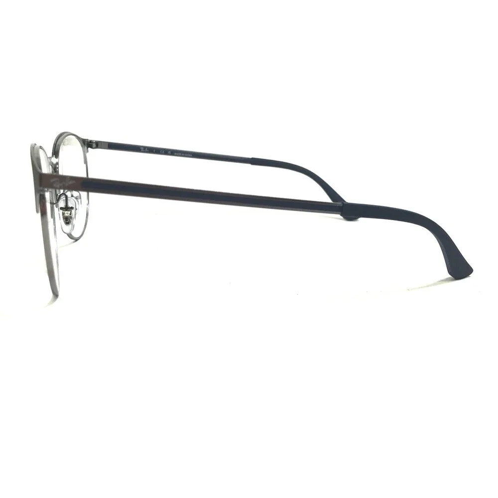 Ray-Ban Eyeglasses Frames RB6375 3135 Navy Blue Gray Round Full Rim 53-18-145